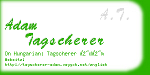adam tagscherer business card